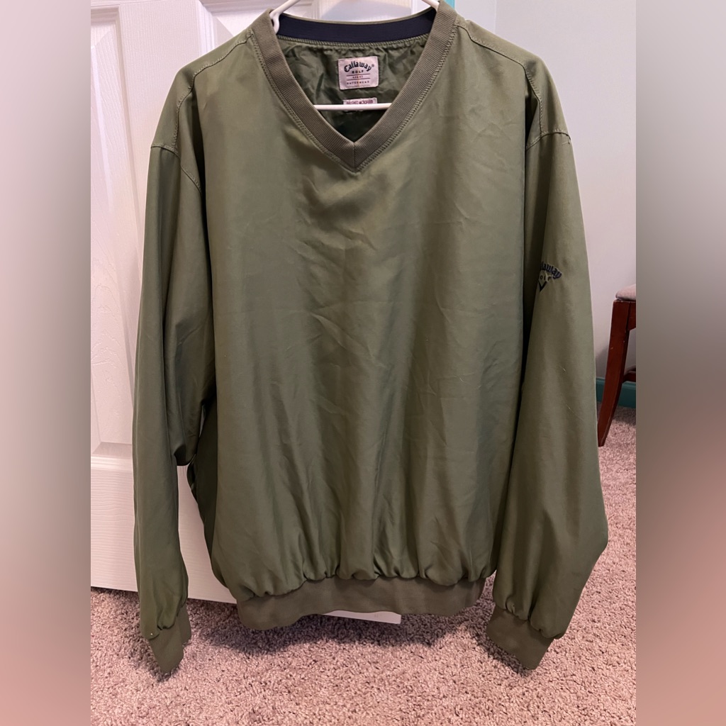 Mens Calloway Golf Preowned VNeck Pullover Jacket Mens Calloway Golf Preowned VNeck Pullover Jacket